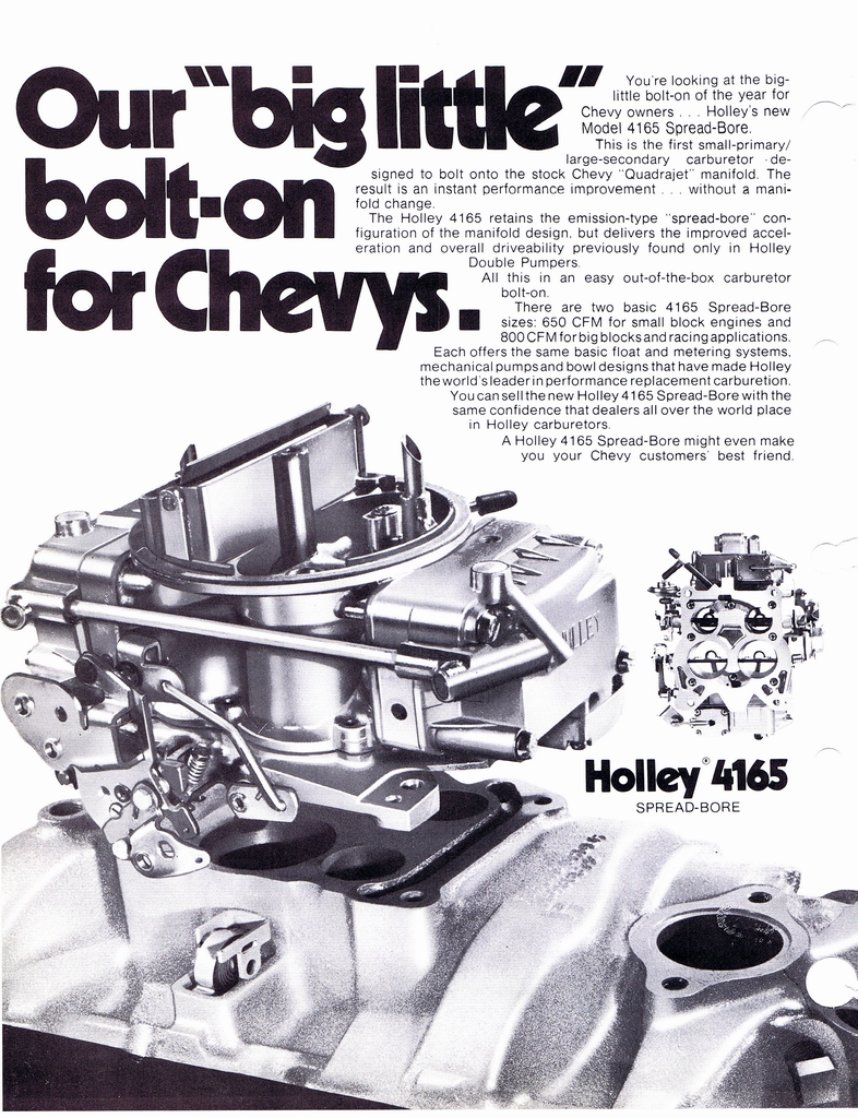 1971 Holley Carburetor Dealer Catalog page 2 of 74